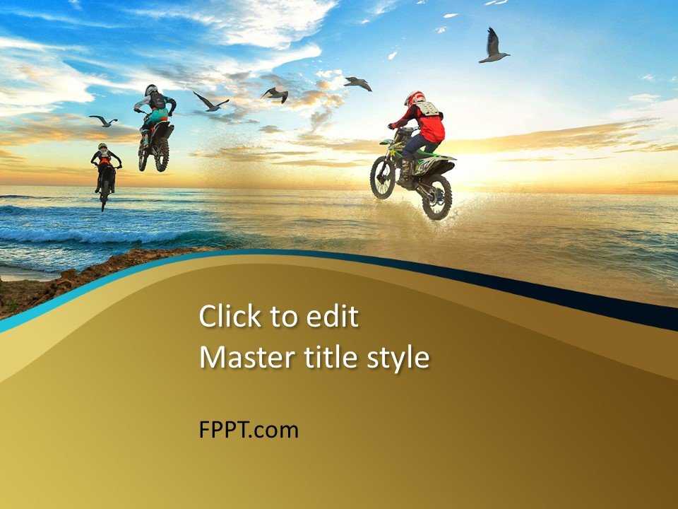 Motorcycle Riders PowerPoint Template