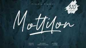 Mottilon Font › Fontesk