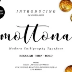 Mottona Script Font