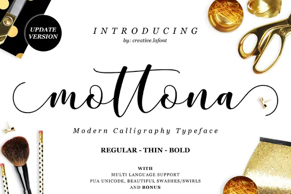 Mottona Script Font