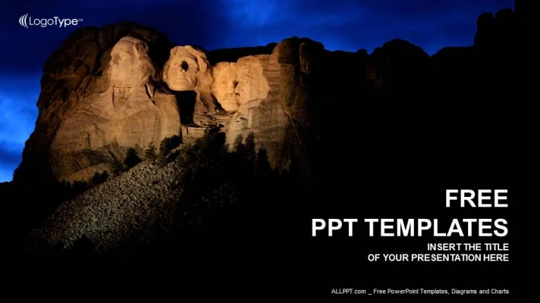 Mount Rushmore-Recreation PowerPoint Templates
