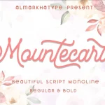 Mountecarlo Monoline Script Font