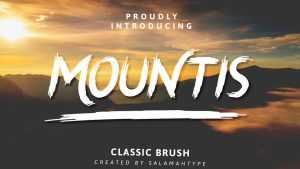 Mountis Brush Font › Fontesk