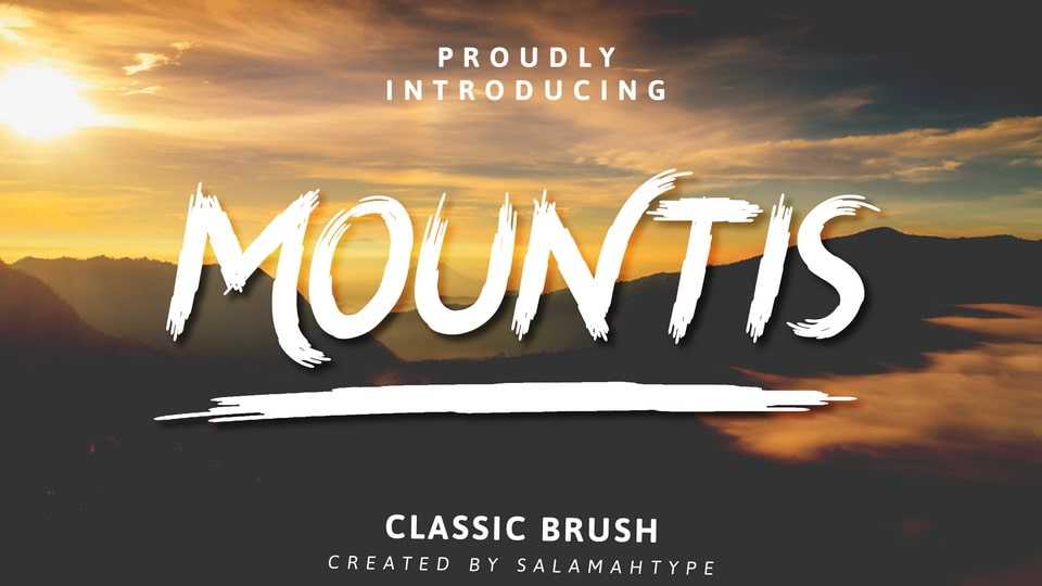 Mountis Brush Font › Fontesk