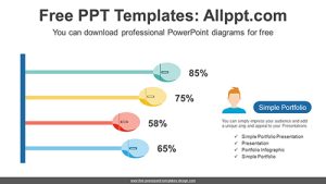 Mouse Column Chart PPT Diagram