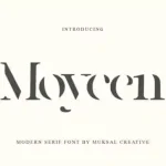 Moycen Display Font