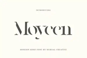 Moycen Display Font