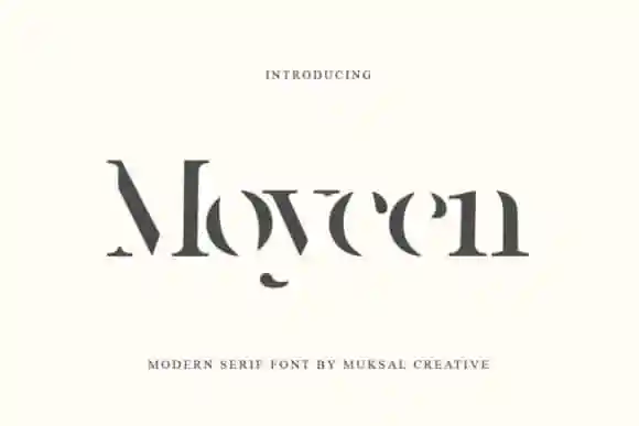 Moycen Display Font