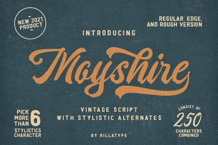 Moyshire Script Font