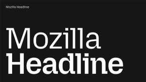 Mozilla Headline Font Family › Fontesk