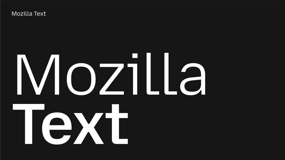 Mozilla Text Font Family › Fontesk