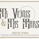 Mr.Venus & Mrs.Mars Blackletter Font