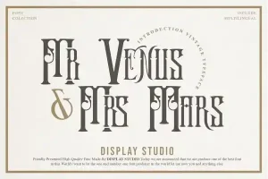 Mr.Venus & Mrs.Mars Blackletter Font