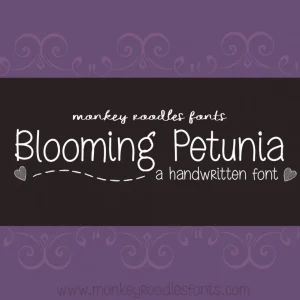 MRF Blooming Petunia Font