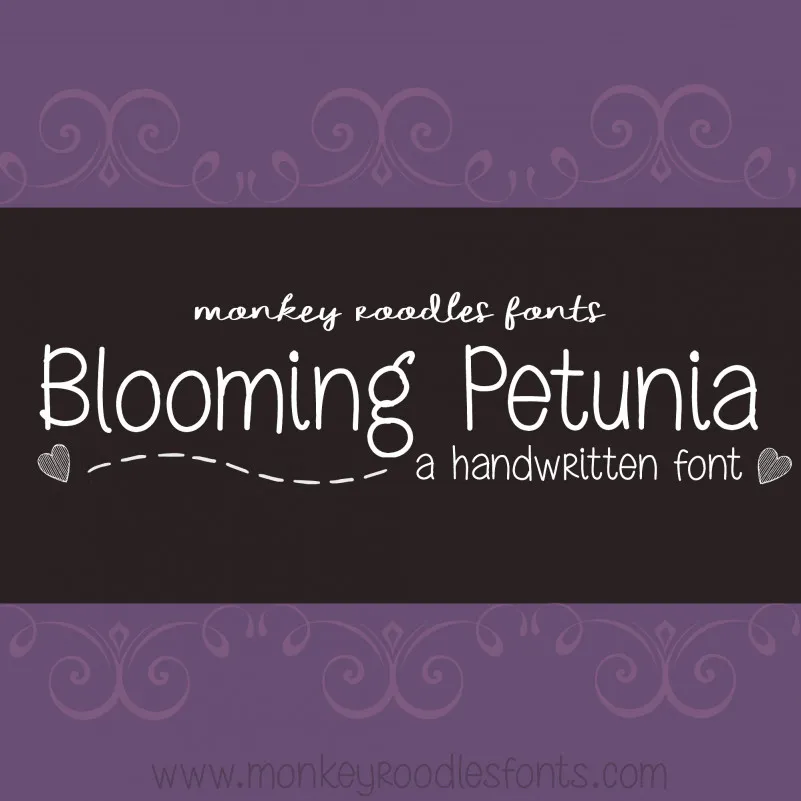 MRF Blooming Petunia Font