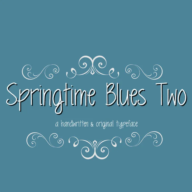 MRF Springtime Blues Two Font
