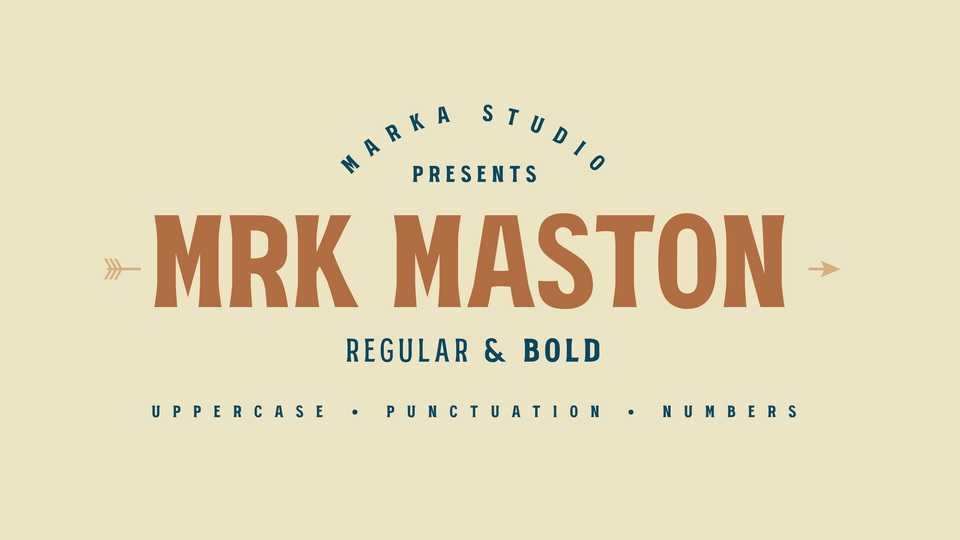 MRK Maston Font › Fontesk