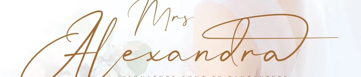 Mrs Alexandra Script Font