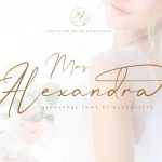 Mrs Alexandra Script Font