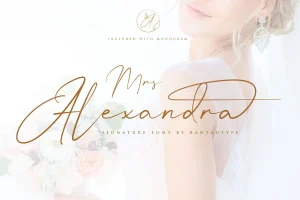 Mrs Alexandra Script Font