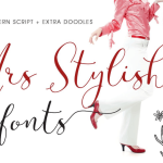 Mrs Stylish Script Font - Fonte Grátis Mrs Stylish Script Font
