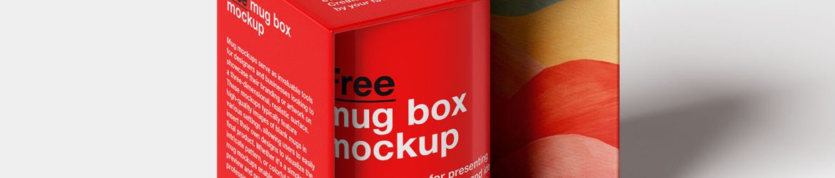 Mug in the box mockup