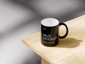 Mug mockup with shadows