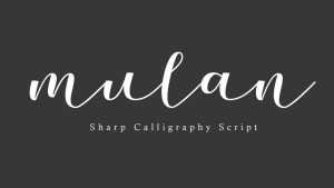 Mulan Font › Fontesk
