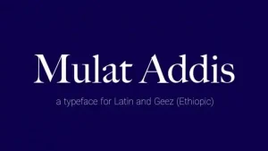 Mulat Addis Sans Serif Font