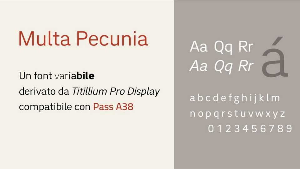 Multa Pecunia Font Family › Fontesk
