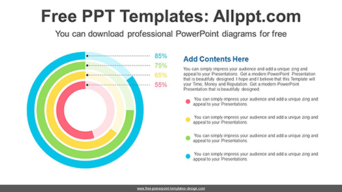 Multi-Layered Doughnut Chart PowerPoint Diagram