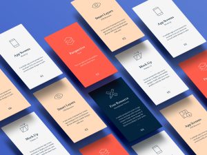 Multi Screen Perspective Floating App Mockups (PSD)