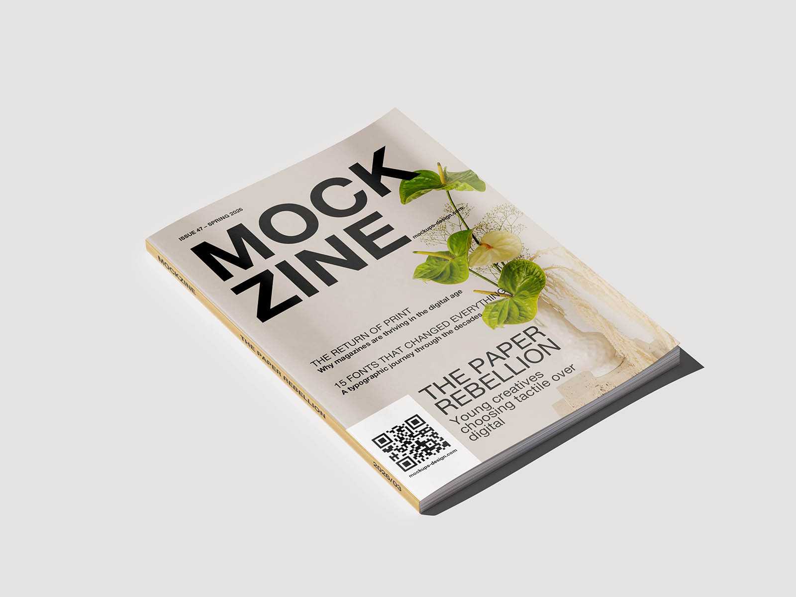 Multi-view magazine mockup