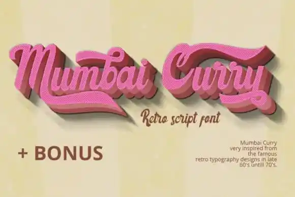 Mumbai Curry Script Font