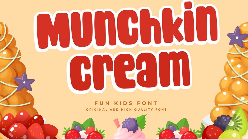 Munchkin Cream Font › Fontesk