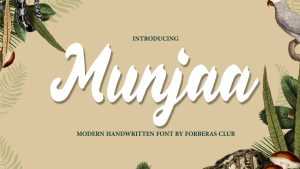 Munjaa Font › Fontesk