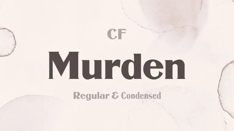 Murden Serif Font