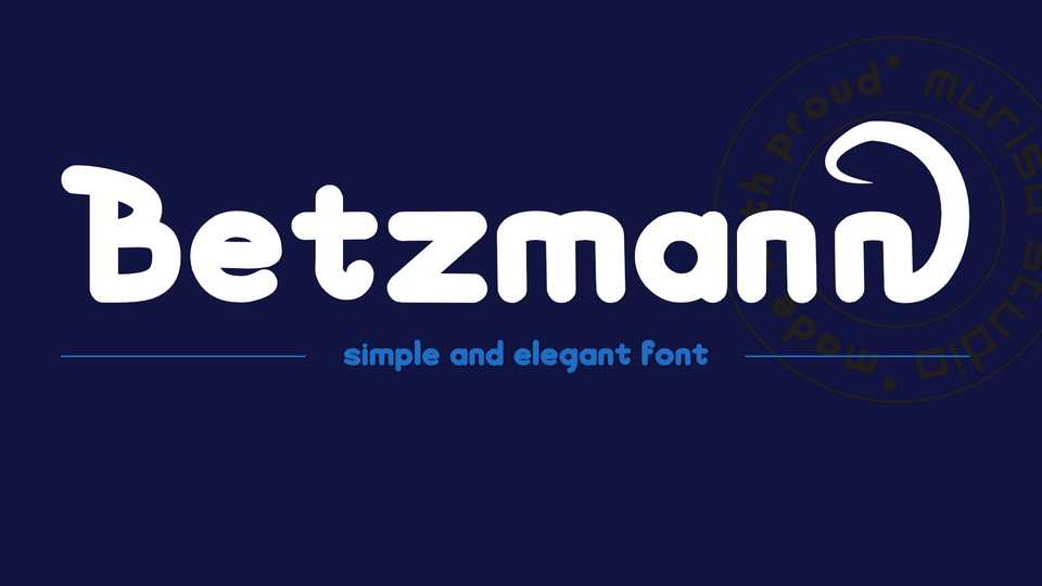 Murisa Betzmann Font › Fontesk