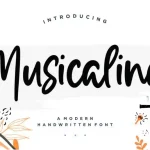 Musicalina Modern Handwritten Font