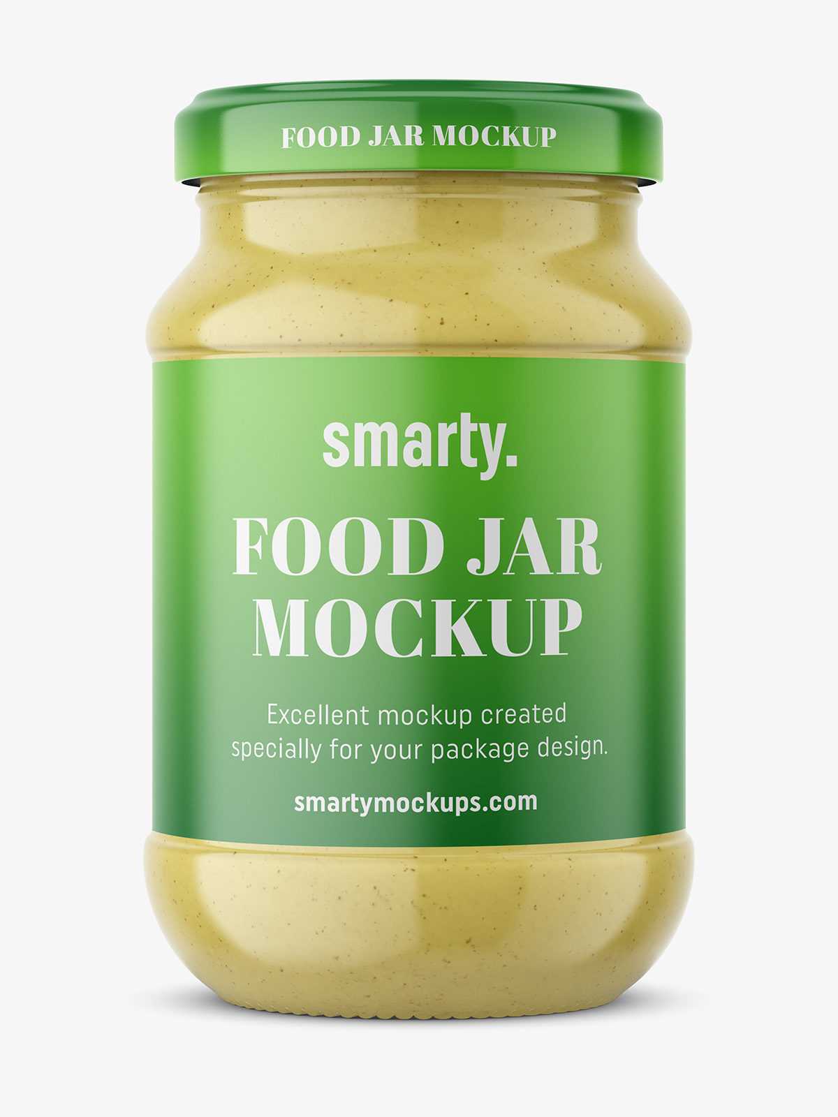 Mustard jar mockup