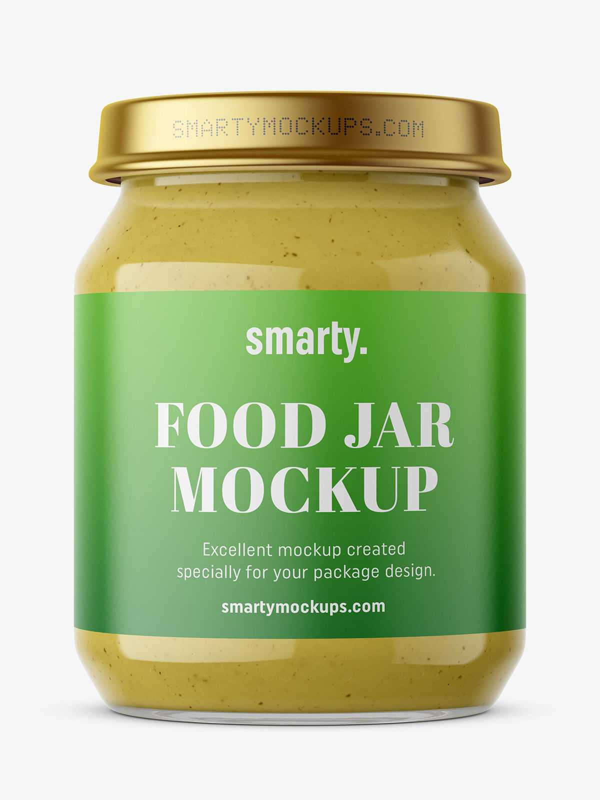Mustard jar mockup