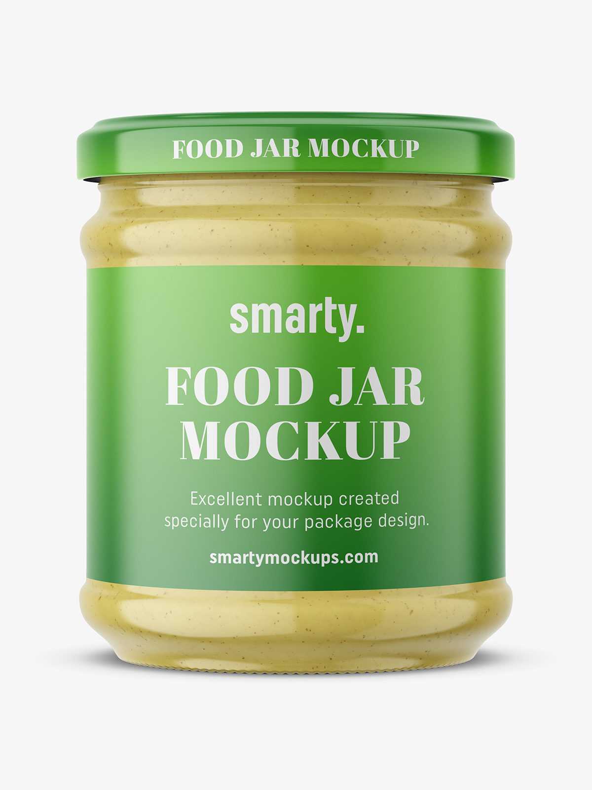 Mustard jar mockup