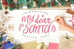 My Dear Santa Script Font