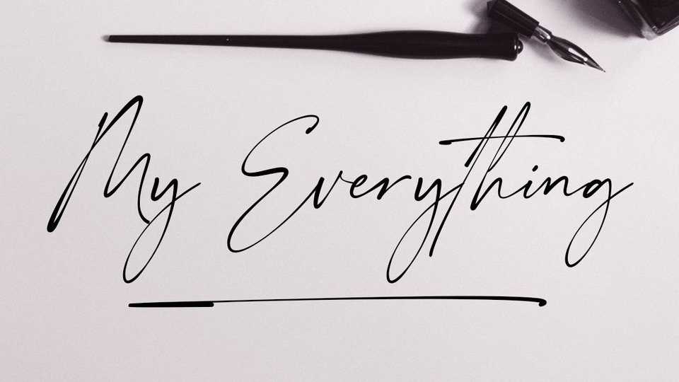 My Everything Script Font › Fontesk