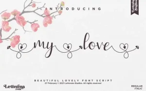 My Love Calligraphy Font