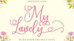 My Lovely Script Font › Fontesk
