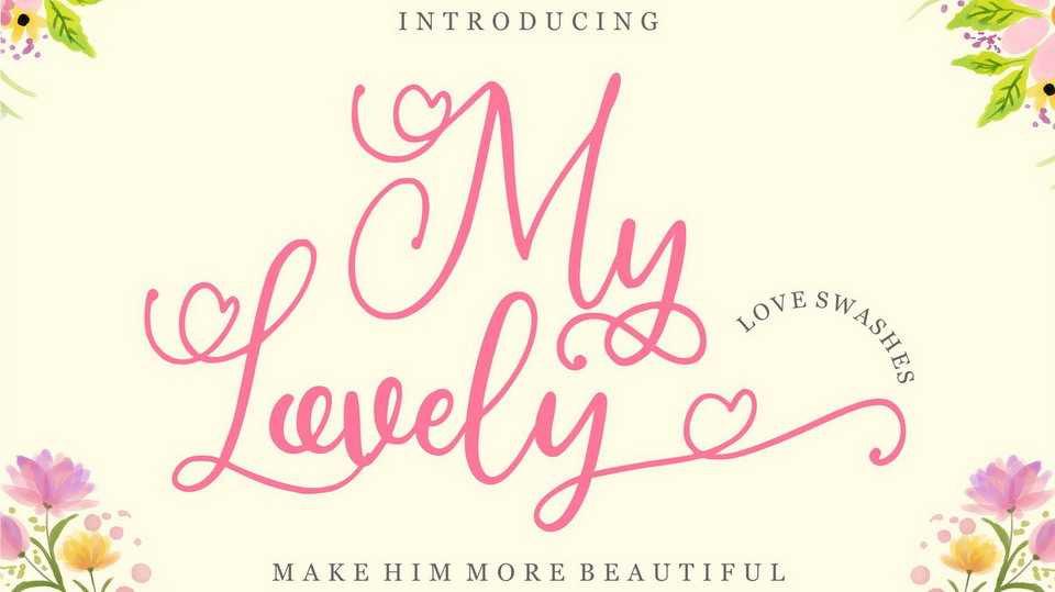 My Lovely Script Font › Fontesk