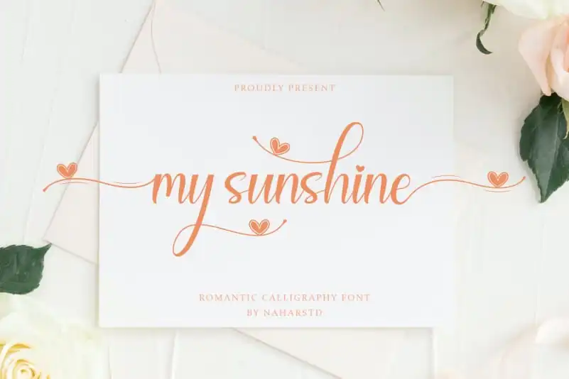 My Sunshine Calligraphy Font