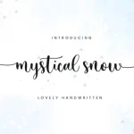 Mystical Snow Calligraphy Font