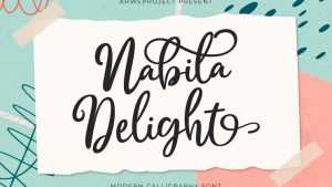 Nabila Delight Font › Fontesk